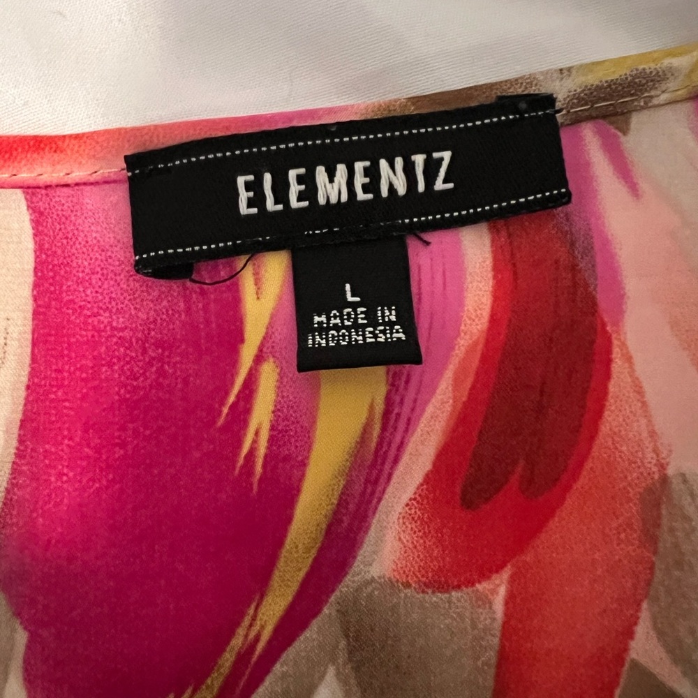 Elementz Multicolor Abstract Blouse - Picture 5 of 5